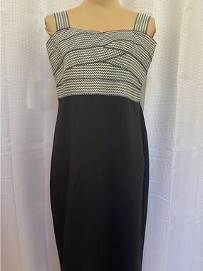 Ladies SPENSE Sleeveless Sheath Dress Black/White Size 14